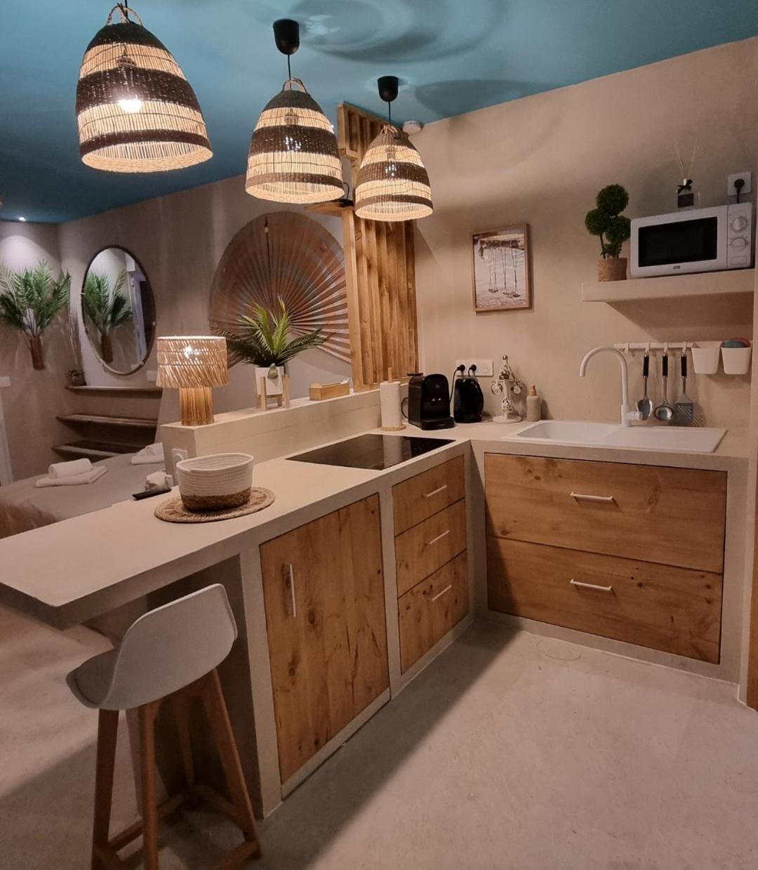 Les Spas De La Mer, Appart&Spa Aloha, 100M De La Plage, Plein Coeur Du Grau 勒格罗-迪鲁瓦 外观 照片