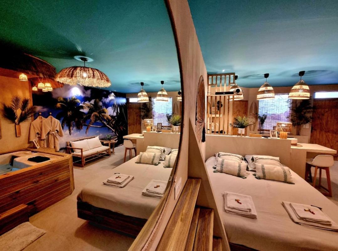 Les Spas De La Mer, Appart&Spa Aloha, 100M De La Plage, Plein Coeur Du Grau 勒格罗-迪鲁瓦 外观 照片
