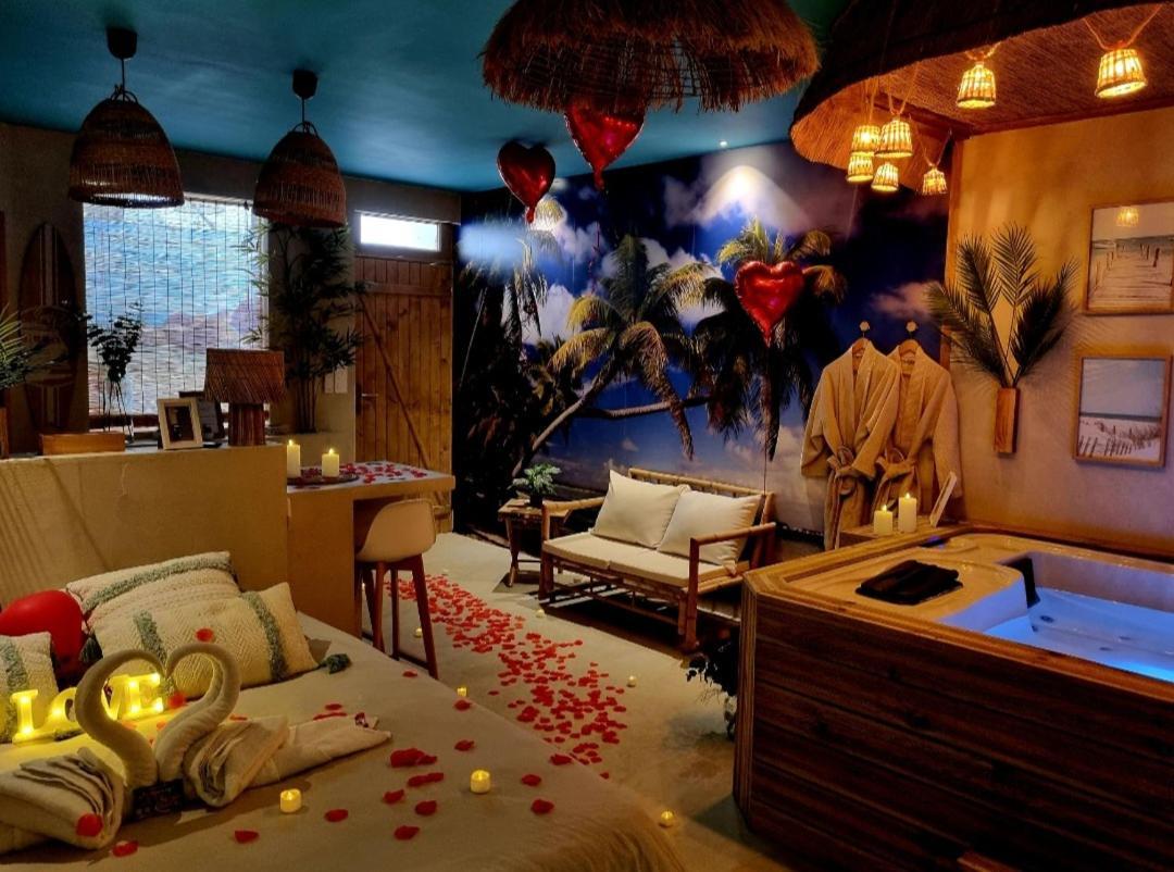 Les Spas De La Mer, Appart&Spa Aloha, 100M De La Plage, Plein Coeur Du Grau 勒格罗-迪鲁瓦 外观 照片