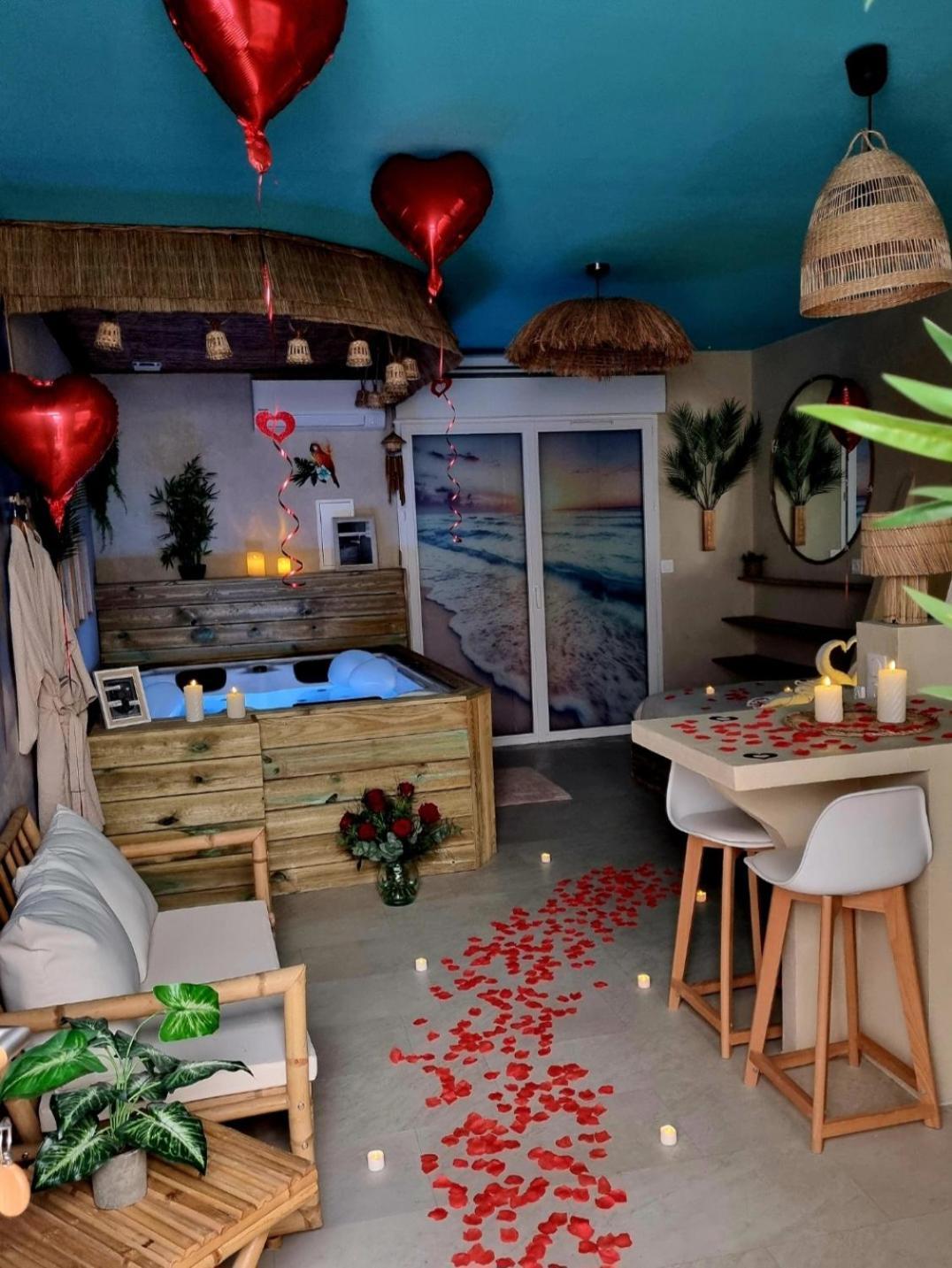 Les Spas De La Mer, Appart&Spa Aloha, 100M De La Plage, Plein Coeur Du Grau 勒格罗-迪鲁瓦 外观 照片