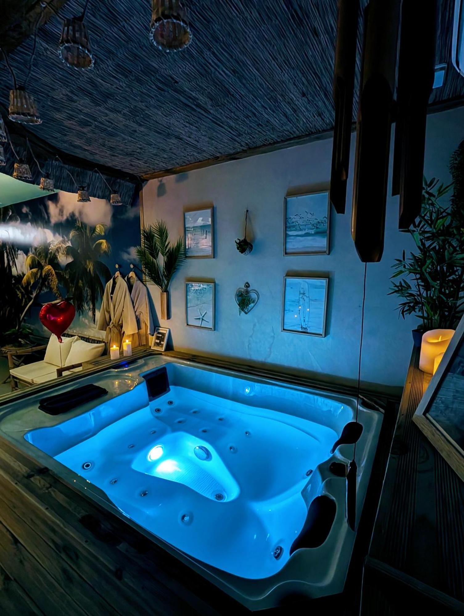 Les Spas De La Mer, Appart&Spa Aloha, 100M De La Plage, Plein Coeur Du Grau 勒格罗-迪鲁瓦 外观 照片